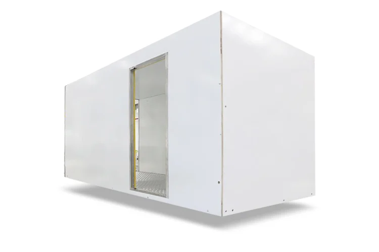 El compartimento de carga de una furgoneta cerrada.